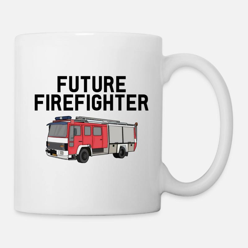 FUTUR POMPIER - Mug blanc - blanc