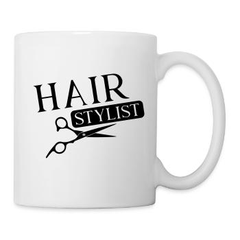 Hair stylist schere - Tasse - Weiß - Rechts
