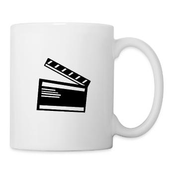 Filmklappe Filmfans Movies Star Corona Mundschutz - Tasse - Weiß - Rechts