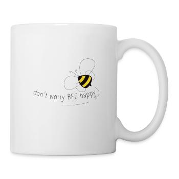 Ne t'inquiète pas, abeille heureuse - Mug blanc - blanc - Droite
