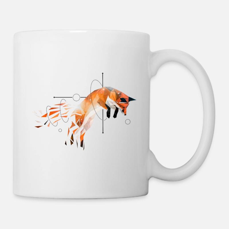 Renard géométrique - Mug blanc - blanc