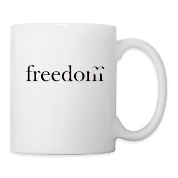 Freedom - Tasse - Weiß - Rechts
