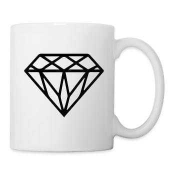 Diamant - Tasse - Weiß - Rechts