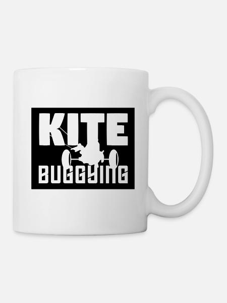 Kite buggying - Mug - white