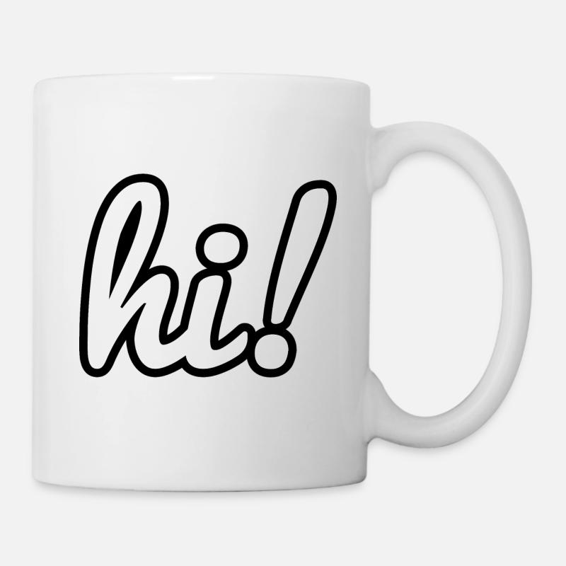 hi! - Tasse - Weiß