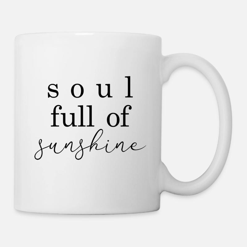 Lebensfreude - Tasse - Weiß