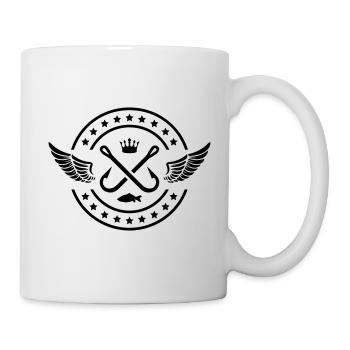 angel hameçon symbole pêche pêche - Mug blanc - blanc - Droite