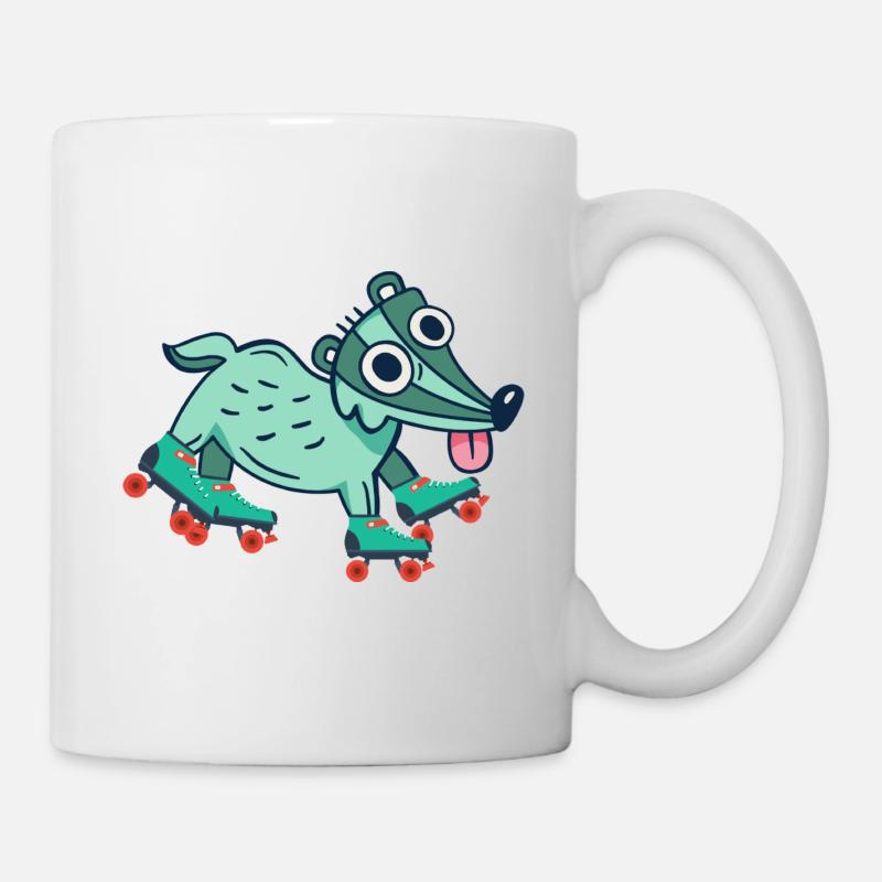 Roller skates - Mug - white