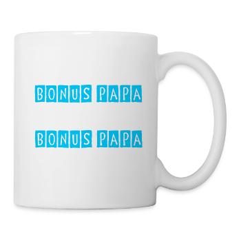 Stiefvater Bonus Papa Vatertag - Tasse - Weiß - Rechts