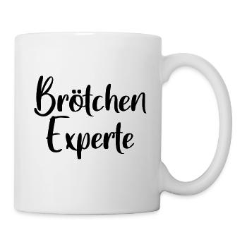 Brötchen Experte - Tasse - Weiß - Rechts