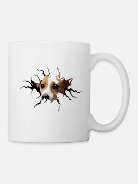 Jack Russell Brèche - Mug blanc - blanc