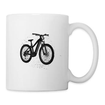 E Bike Noir - Mug blanc - blanc - Droite