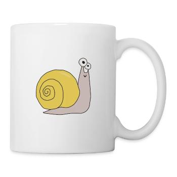 Escargot drôle doux escargots doux pour les amis des animaux - Mug blanc - blanc - Droite