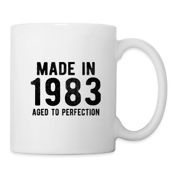 Made in 1983 aged to perfection - Tasse - Weiß - Rechts