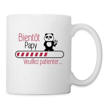 Bientôt papy - Futur Papi - Mug blanc - blanc - Droite