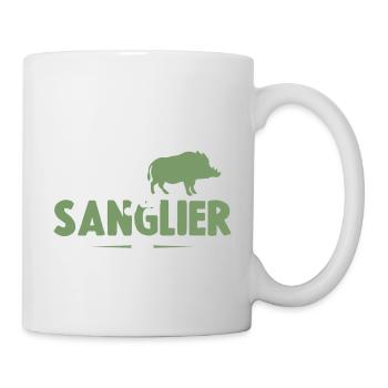 Je Peux Pas J'ai Sanglier Cadeau Chasseur - Mug blanc - blanc - Droite