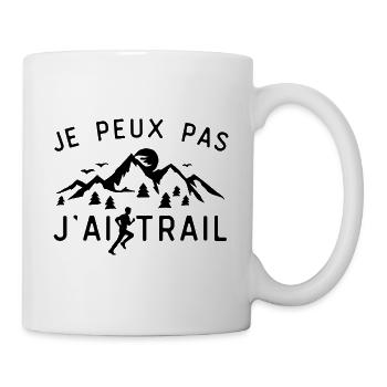 je peux pas j ai trail cadeau homme - Mug blanc - blanc - Droite