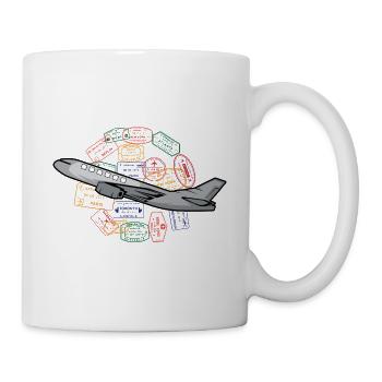 Lass uns reisen Reisender Gift - Tasse - Weiß - Rechts