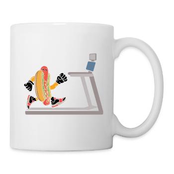 Hot Dog Cardio Bodybuilding Runner Tapis roulant - Mug blanc - blanc - Droite