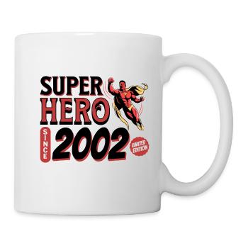 Super Heroes Since 2002 - 20th Anniversary - Mug - white - Right