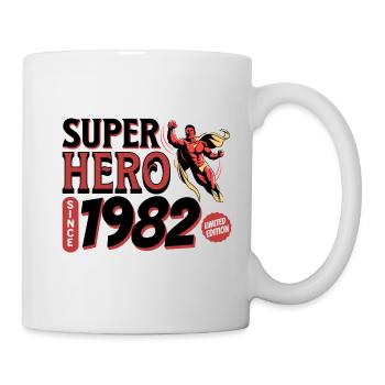 Superhelden seit 1982 - Jubiläum 40 Jahre - Tasse - Weiß - Rechts