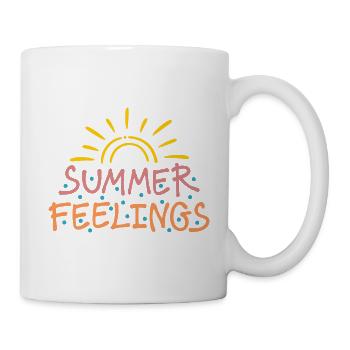 Summer Feelings - Tasse - Weiß - Rechts