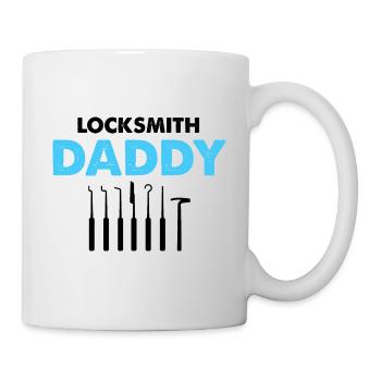 Unlocking Service Papa Locksmith Lockpicking - Mug - white - Right