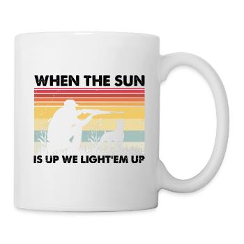 Funny Duck Hunting Design Hunter Hunting Duck Design - Mug - white - Right