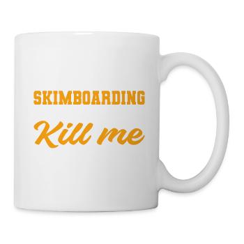 Tag ohne Skimboarding. Riskante Person Geschenk - Tasse - Weiß - Rechts