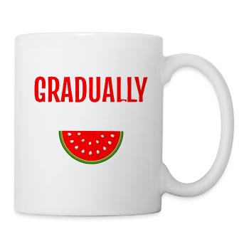 Progressivement pastèque. Poison marchand de fruits - Mug blanc - blanc - Droite
