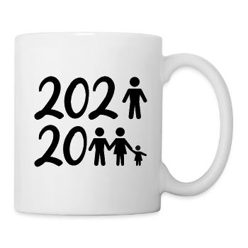 2021-2022 famille - Mug blanc - blanc - Droite