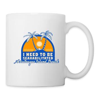 J’ai besoin d’être séahabilité sur l’île d’Assateague - Mug blanc - blanc - Droite