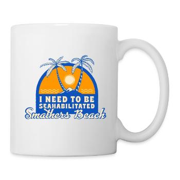 I Need To Be Seahabilitated Smathers Beach Summer - Mug - white - Right