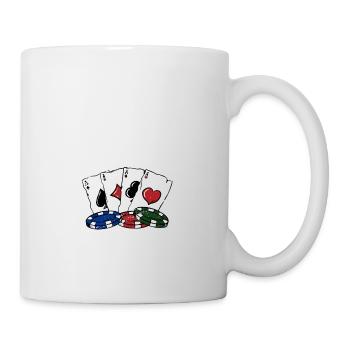 Floating Pro Poker Casino Poker Player Gambling - Tasse - Weiß - Rechts