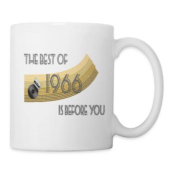 Année de naissance 1966 Vintage Retro, naissance, anniversaire - Mug blanc - blanc - Droite
