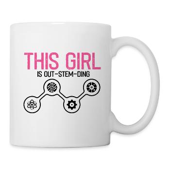 Professorin Steminist Designs für Equality Stem - Tasse - Weiß - Rechts