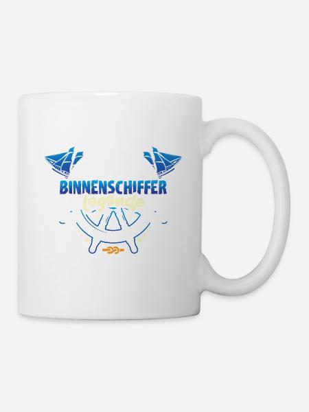 Binnenschiffer Legende - Tasse - Weiß