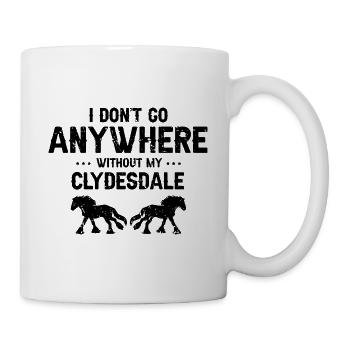 Cydesdale Rider and Draft Horse Designs - Mug - white - Right