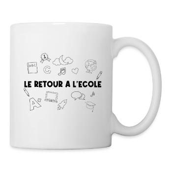 LE Retour à l’école. - Mug blanc - blanc - Droite