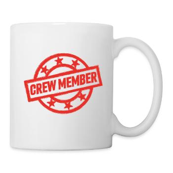 Crew Stempel Team Symbole - Tasse - Weiß - Rechts