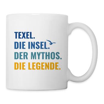 Texel. Die Insel. Der Mythos. Die Legende Holland - Tasse - Weiß - Rechts