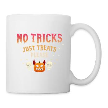 No Tricks Just Treats Please Funny Halloween - Mug - white - Right