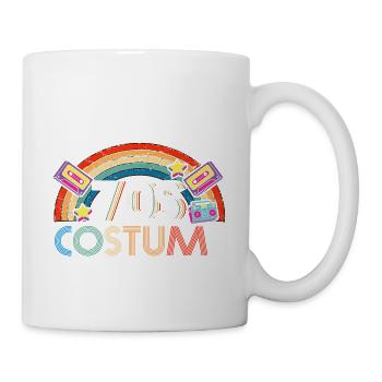 Das ist mein 70er Jahre Kostüm Retro Vintage Hippy - Tasse - Weiß - Rechts