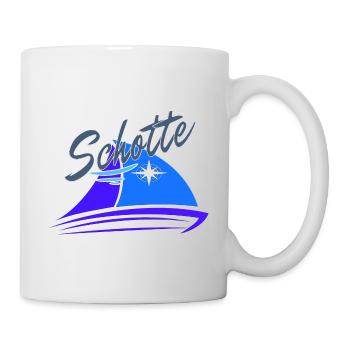 Schotte Crew auf Segelboot Segler Boot Skipper - Tasse - Weiß - Rechts