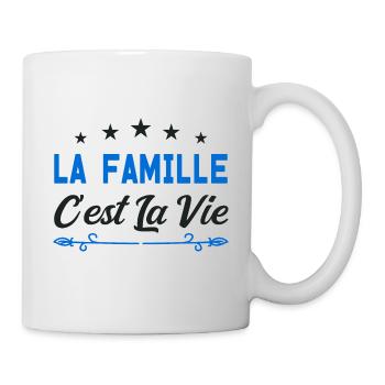 La famille c est la vie - Mug blanc - blanc - Droite