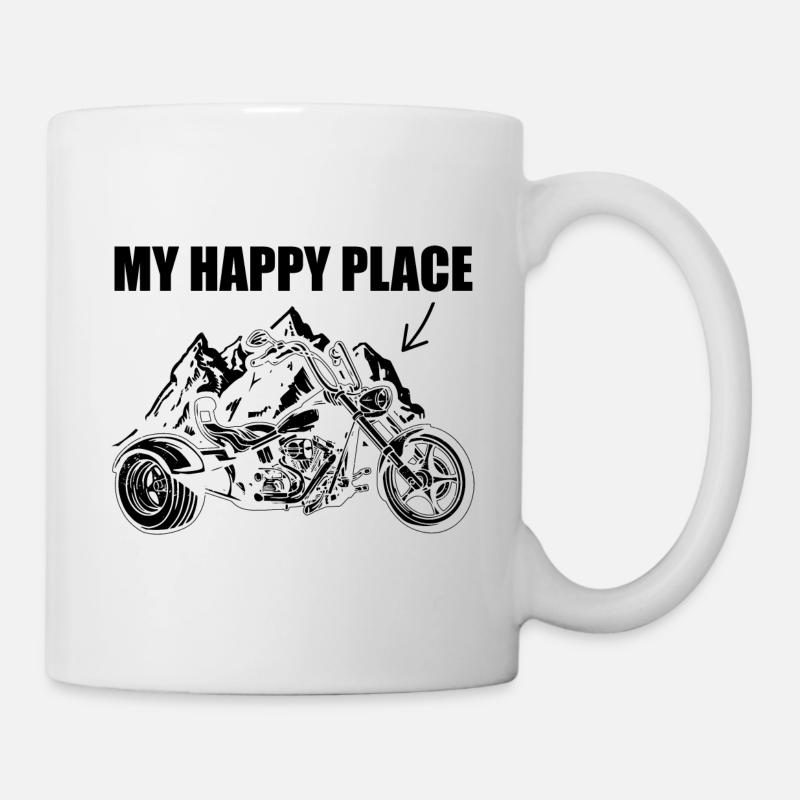 Trike Motorrad - Tasse - Weiß
