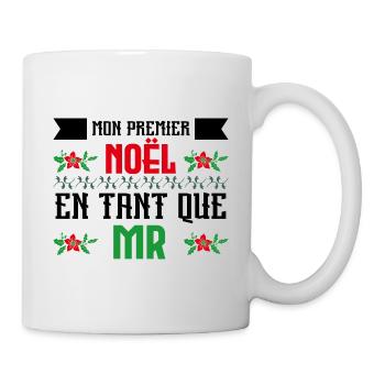 Notre premier Noël en tant que Mr. - Mug blanc - blanc - Droite