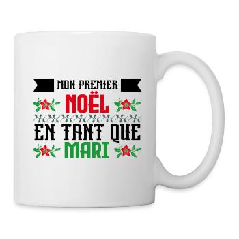 mon premier Noël en tant que mari - Mug blanc - blanc - Droite