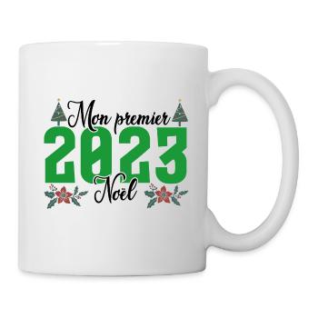 Mon Premier Noel 2023 - Mug blanc - blanc - Droite