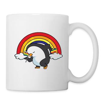 Penguin Gay Pride Transgender Geschenk - Tasse - Weiß - Rechts